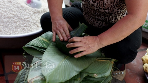 Về làng bánh chưng ven đô ngày cận Tết 4