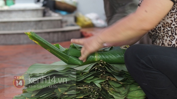 Về làng bánh chưng ven đô ngày cận Tết 6