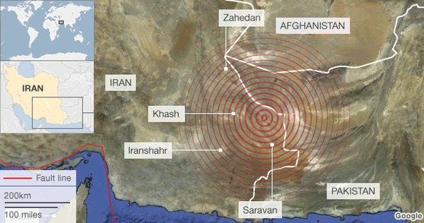 Động đất 7,8 độ richter rung chuyển Iran 1