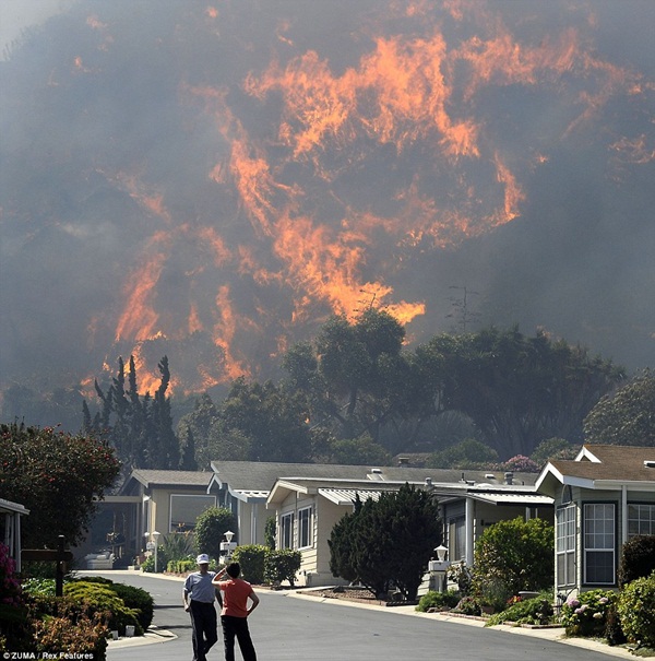 Những hình ảnh kinh hoàng trong vụ cháy rừng ở California 15