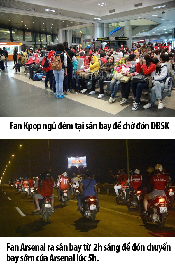 Chùm ảnh: Fan Kpop và Fan bóng đá, họ đâu khác gì nhau! 1