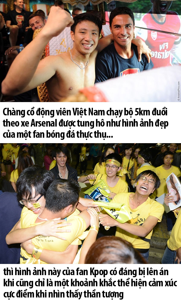 Ch&ugrave;m ảnh: Fan Kpop v&agrave; Fan b&oacute;ng đ&aacute;, họ đ&acirc;u kh&aacute;c g&igrave; nhau! 3