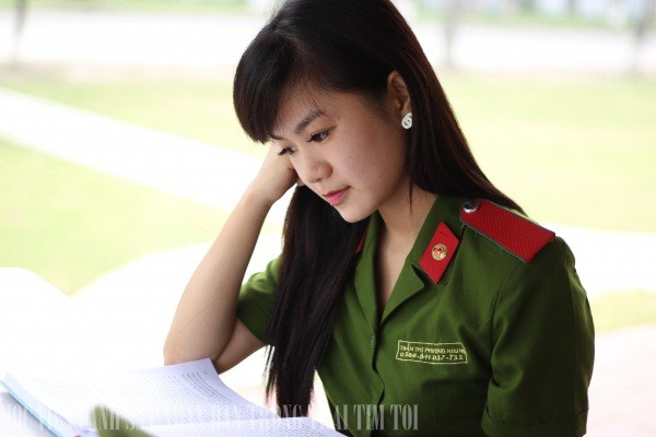 Những nữ sinh xinh đẹp của Học viện Cảnh sát nhân dân 3
