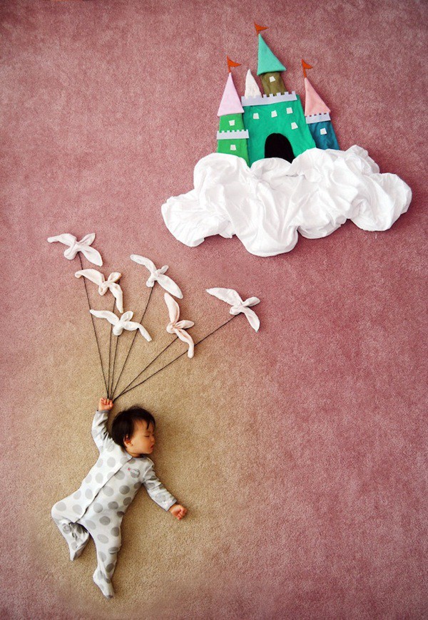 Bộ ảnh ngủ si&ecirc;u cute của cậu b&eacute; người Trung Quốc 6