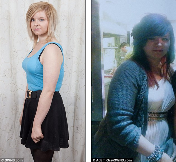 Cô gái giảm hơn 50kg sau khi mắc kẹt trong ghế vì quá béo 2