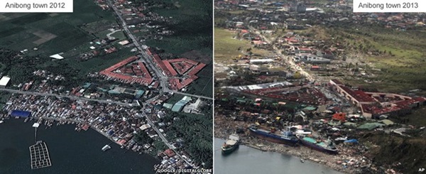 Philippines - những hình ảnh trước và sau khi siêu bão Haiyan càn quét  1
