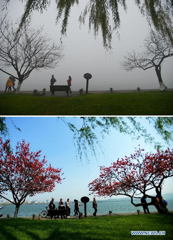 Chùm ảnh "xưa và nay" cho thấy tình trạng ô nhiễm không khí nghiêm trọng tại Trung Quốc 4