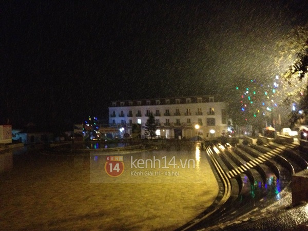 Tuyết cũng đã rơi tại khu vực trung tâm thị trấn Sa Pa 6