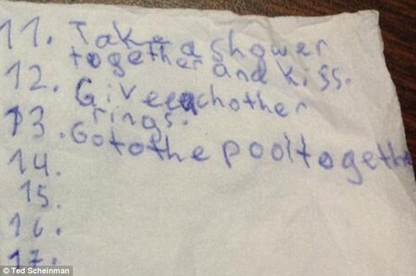 Nữ sinh lớp 2 viết bí quyết để "sa vào lưới tình"  4