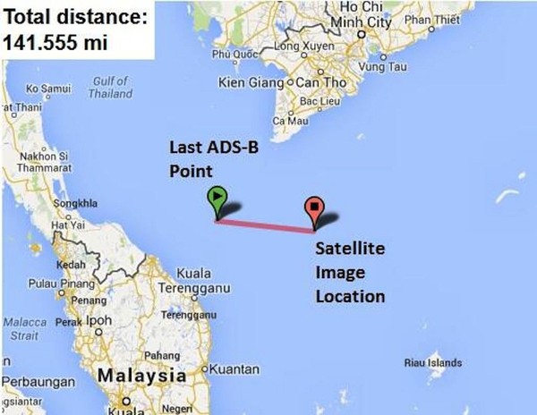 Trung Quốc công bố 3 hình ảnh chụp vệ tinh cho thấy manh mối về máy bay MH370 4