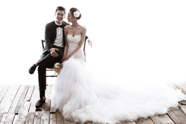 L&ecirc; Th&uacute;y t&igrave;nh tứ chụp ảnh cưới c&ugrave;ng chồng tương lai điển trai 7