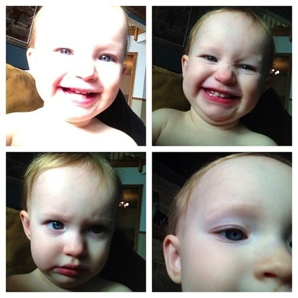 Chùm ảnh: Khi những em bé chụp ảnh selfie thật đáng yêu 24