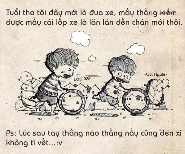 Xin một vé trở về tuổi thơ qua bộ tranh “Tuổi thơ tôi” 8