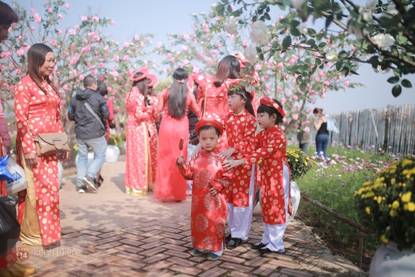 Giới trẻ Hà Thành nô nức chụp ảnh tết sớm ở vườn đào Nhật Tân 15