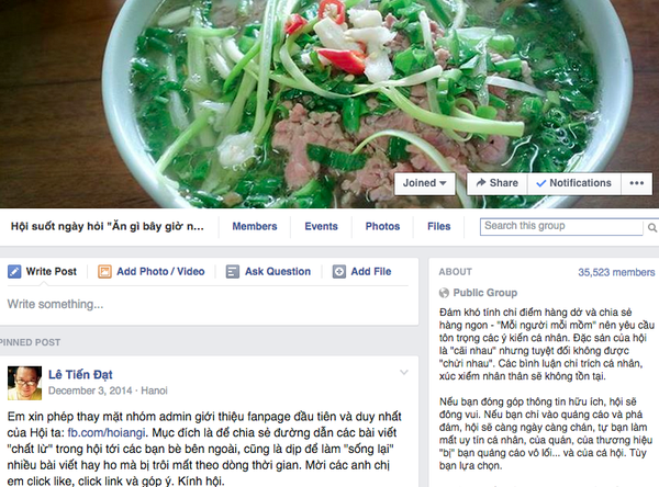 Những hội nhóm Thời trang, Ăn uống nổi tiếng trong cộng đồng Facebook Việt 18