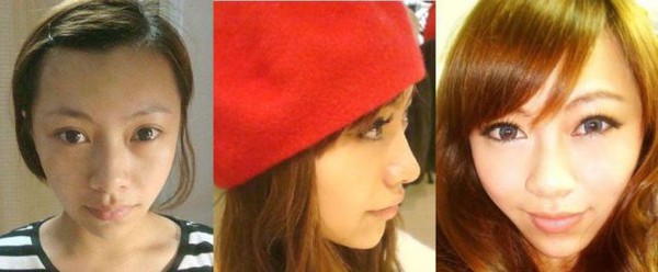Sửng sốt trước sự biến đổi kh&ocirc;ng tưởng giữa trước v&agrave; sau make up 15