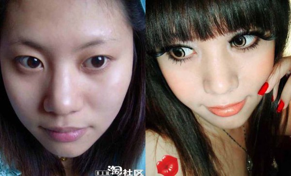 Sửng sốt trước sự biến đổi kh&ocirc;ng tưởng giữa trước v&agrave; sau make up 6
