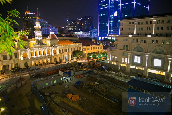 Chùm ảnh ấn tượng về khung cảnh bên trong "đại công trường" metro tại Sài Gòn 1