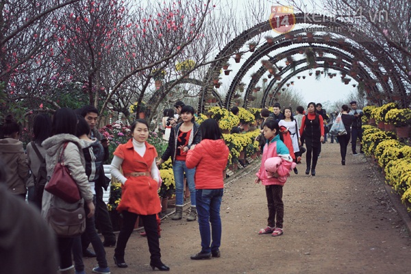 Giới trẻ Hà Nội chen chúc chụp ảnh ở vườn đào Nhật Tân 10
