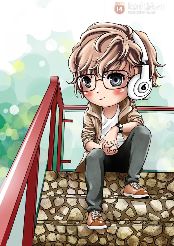 Bộ ảnh Chibi sao Việt v&agrave; hot teen cực dễ thương g&acirc;y sốt 8