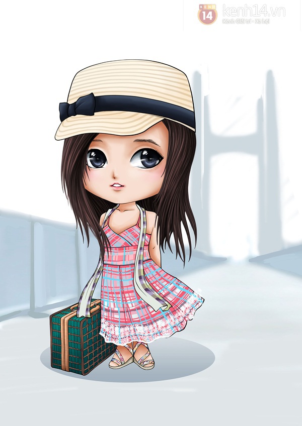 Bộ ảnh Chibi sao Việt v&agrave; hot teen cực dễ thương g&acirc;y sốt 15