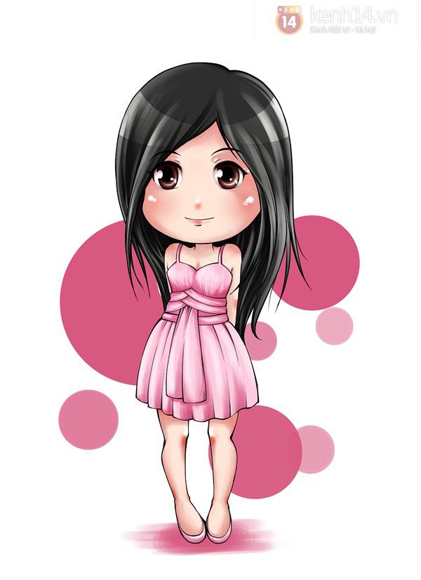 Bộ ảnh Chibi sao Việt v&agrave; hot teen cực dễ thương g&acirc;y sốt 25