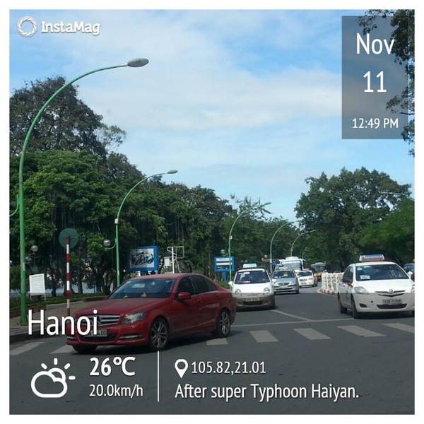 Cư dân mạng thích thú share ảnh Hà Nội nắng đẹp sau siêu bão Haiyan 4