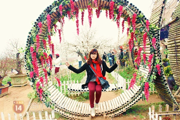 Teen Hà Thành chen chúc chụp ảnh ở vườn hoa Nhật Tân 7