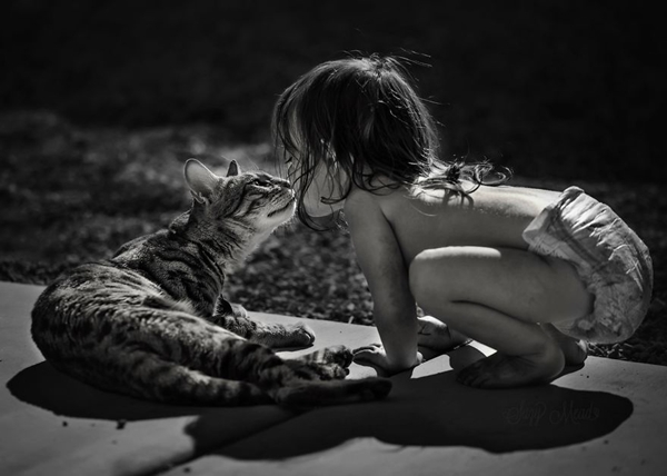 Chùm ảnh: Tình bạn dễ thương giữa trẻ em và những chú mèo cưng 1