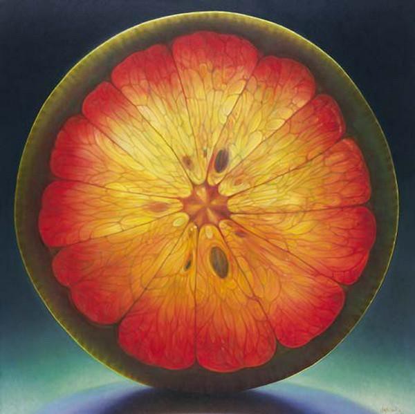 Nghệ thuật vẽ tranh hoa quả "cắt lát" y hệt ảnh chụp 2