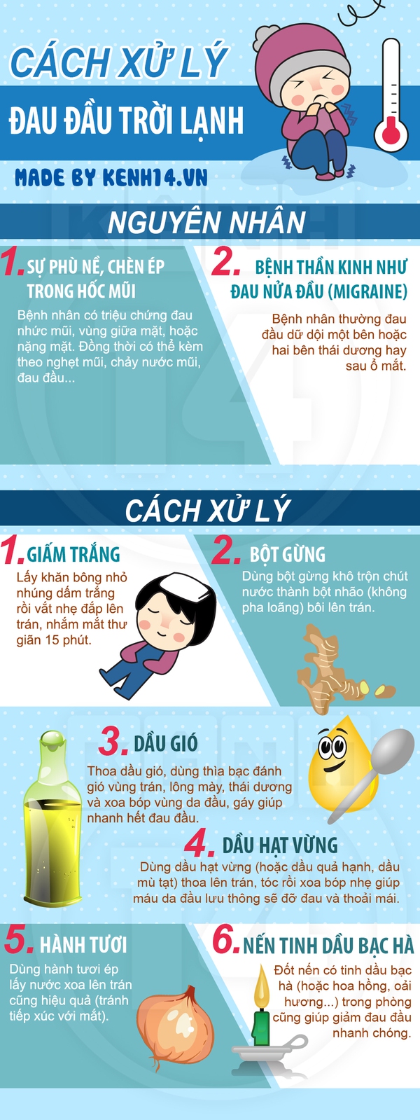 Trị dứt điểm chứng bệnh đau đầu khi trời lạnh 1