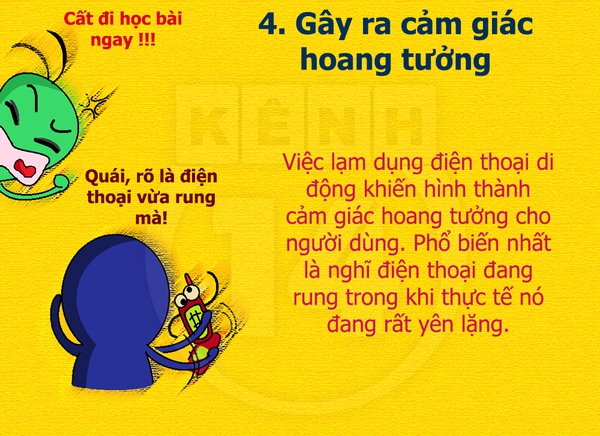T&aacute;c hại kh&ocirc;ng thể bỏ qua khi d&ugrave;ng di động 4
