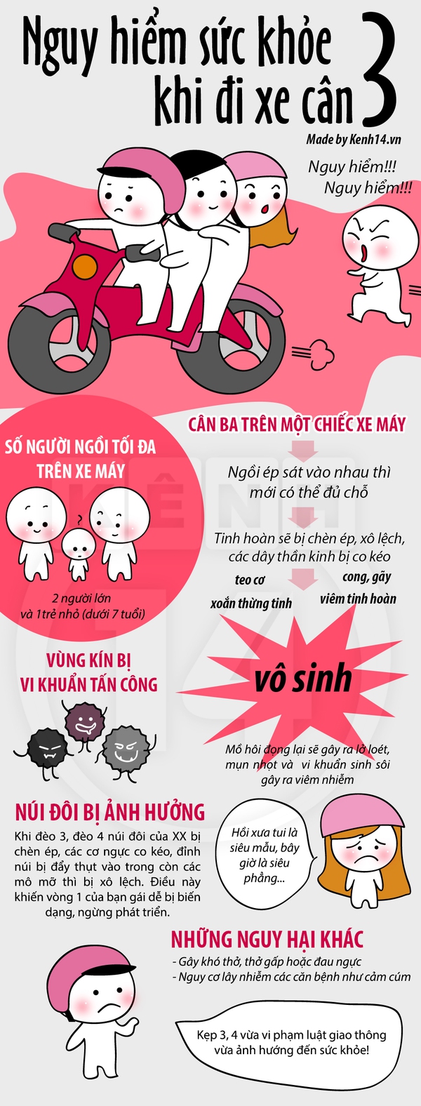 Đi xe cân 3 và hiểm họa sức khỏe khôn lường 1