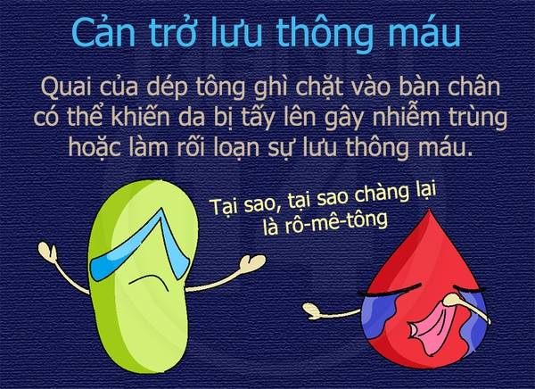 Nhìn vào mặt trái khôn lường khi đi dép tông 3