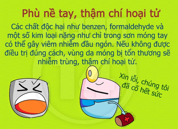 Những mối nguy "đáng gờm" khi sơn móng tay 5