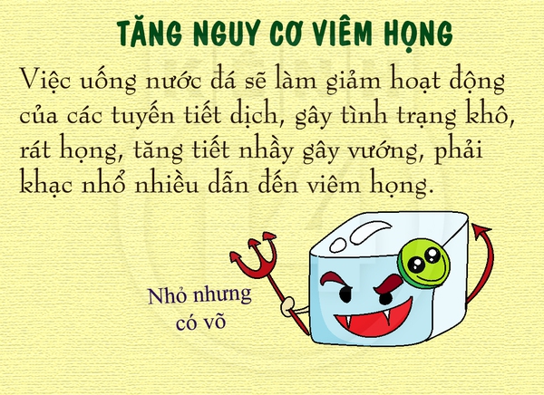 Ảnh hưởng sức khỏe với sở thích uống nước đá 1