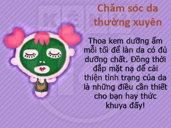 7 mẹo si&ecirc;u dễ để thức đ&ecirc;m kh&ocirc;ng lo mụn 6