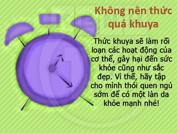 7 mẹo si&ecirc;u dễ để thức đ&ecirc;m kh&ocirc;ng lo mụn 7
