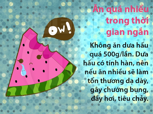 Những chú ý cần biết khi ăn dưa hấu 4