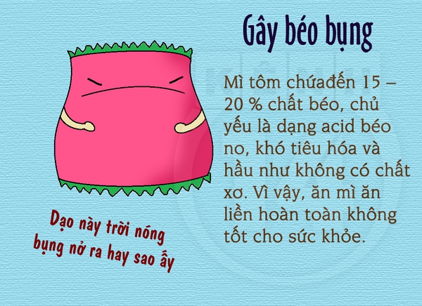 Mì ăn liền và những cảnh báo nên biết với sức khỏe 5