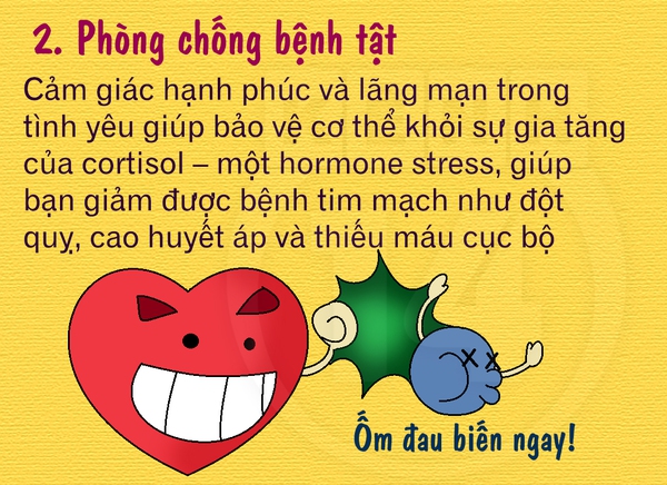 Lợi ích sức khỏe không ngờ khi bạn yêu 2