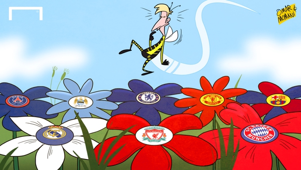 Biếm họa Van Gaal và Smalling cùng chiếc thẻ đỏ trong trận derby Manchester 7