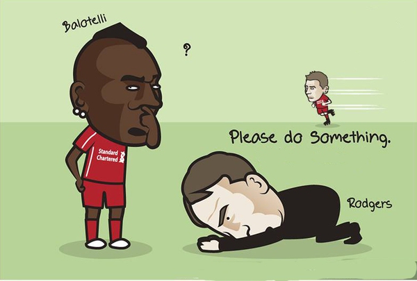 Biếm họa Van Gaal và Smalling cùng chiếc thẻ đỏ trong trận derby Manchester 2