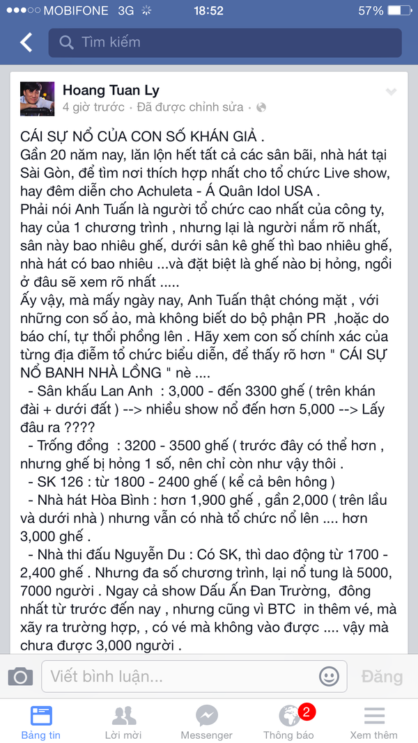 &Ocirc;ng bầu của Đan Trường 