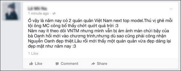 Cư dân mạng bức xúc vì VNTM công bố tận... 2 Quán quân 7