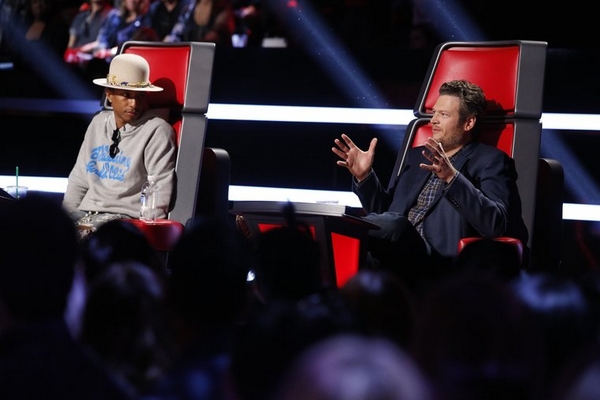 The Voice US: Pharrell ngồi nhìn Adam, Blake, Gwen "đánh nhau" 13
