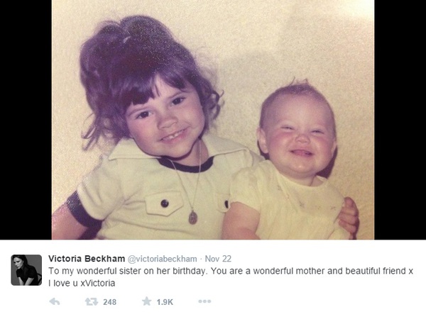 Victoria Beckham khoe ảnh thơ ấu giống hệt Harper Seven 1