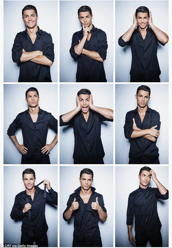 Ronaldo pose ảnh "x&igrave; tin" quảng b&aacute; cho d&ograve;ng sản phẩm thời trang mới 2