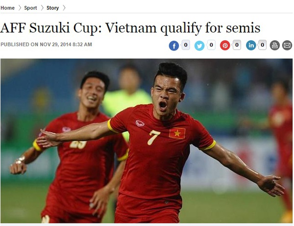 Truyền thông quốc tế ca ngợi chiến thắng của tuyển Việt Nam 2