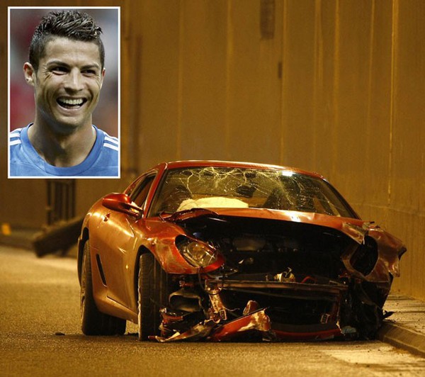Ronaldo, Beckham... v&agrave; những si&ecirc;u sao từng h&uacute; hồn v&igrave; tai nạn &ocirc; t&ocirc; 2